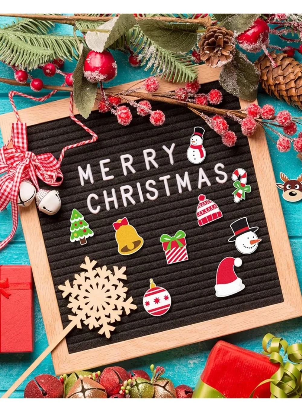 Felt Letter Board Icons Assortment - Holiday & Seasonal Felt Shapes 100 pcs